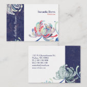 Chic Elegant Floral Esthetician Visitekaartje (Voorkant / Achterkant)