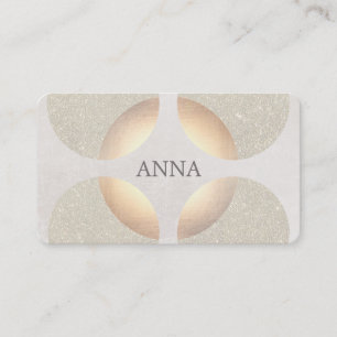 Chic Elegant Glitter Faux Gold Beauty en Mode Visitekaartje