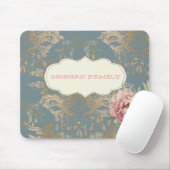 Chic Elegant Gold Damask Rozen Muismat (Met muis)