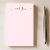 Chic Elegant Gouden Kalligrafie Script Naam Post-it® Notes