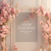 Chic Elegant Heureux Jamais Après L'Accueil Mariag