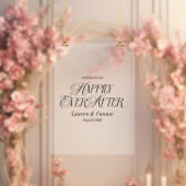 Chic Elegant Heureux Jamais Après L'Accueil Mariag