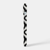 Chic Élégant Ikat de Diamant Ivoire Noir Monogramm (Côté gauche)