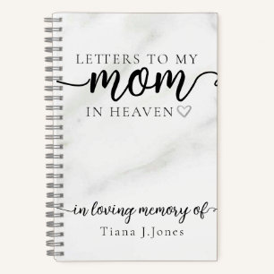 Chic Elegant Maman Memorial Grief Sympathie Carnet