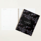 Chic Elegant Matte Motif Floral Monogramme (Devant avec enveloppe)