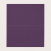 Chic Elegant minimalist Violet Script Visitekaartjes (Binnenkant ongevouwen)