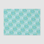 Chic Elegant Minty Green Gold Shell Decoupage  Tissuepapier (Voorkant)