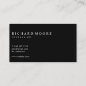 Chic Elegant Misty Golden Abstract Visitekaartje (Achterkant)