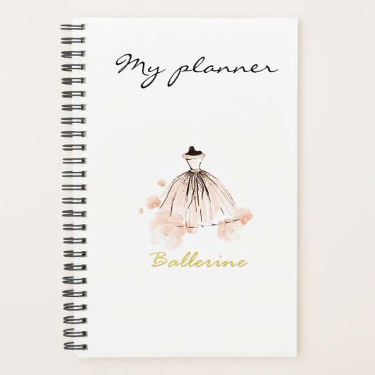 Chic Elegant Moderne Waterverf Mode Planner (Voorkant)