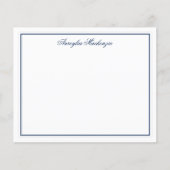Chic Elegant Navy Blue en White Personalized (Voorkant)