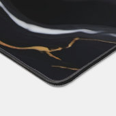 Chic Elégant noir jaune or Faux Marble (Coin)