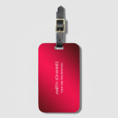 Chic Elegant Plain Stijlvol Bagagelabel (Voorkant (verticaal))