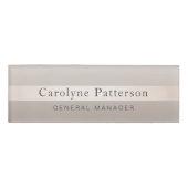 Chic Elegant Professional Shiny minimalist Naambadge (Voorkant)