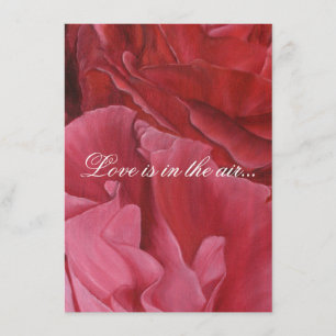 Chic elegant red rozen bruiloft nodigt uit kaart