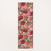 Chic Elegant roze roze rozen Floral Yogamat (Voorkant)