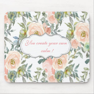 Chic Elegant Rozen, Motivatie Bericht Muismat