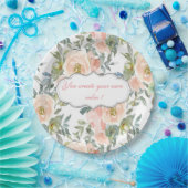 Chic Elegant Rozen, Motivatie Bericht Papieren Bordje (Feest)