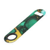 Chic Elegant vert foncé jaune Faux Marble (Devant angulaire)