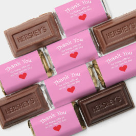 Chic Elegant Wedding Dank u wel, noem roze Stomme