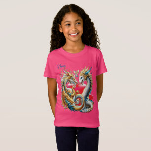 Chic Elegant Wervelt in Goud, Zilver, Blauw, Geel T-shirt