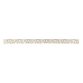 Chic Elegant White en Gold Marble Pattern Lint (Voorkant)
