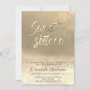 Chic elegante glamour goud glinsterend ombre sweet kaart