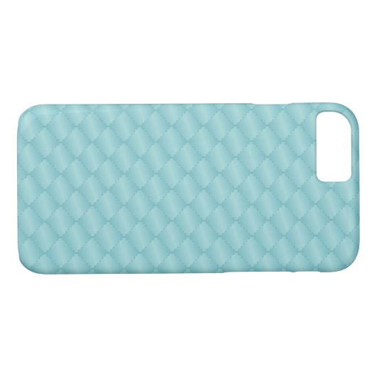 Chic elegante turquoise blauwgroen gewatteerde iPh Case-Mate iPhone Case (Achterkant (Horizontaal))