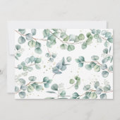 Chic Elephant Greenery Virtual Baby shower by Mail Kaart (Achterkant)