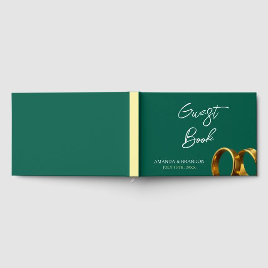 Chic Emerald Green Gold Rings Mariage (Complet)