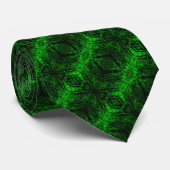 Chic Emerald Green Pattern Stropdas (Opgerold)