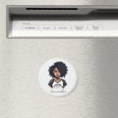 Chic en Classy Afro Woman Magneet (Insitu (Vaatwasser))