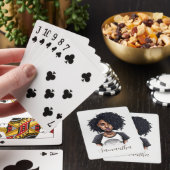 Chic en Classy Afro Woman Pokerkaarten (Insitu)