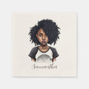 Chic en Classy Afro Woman Servet