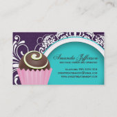 Chic en ElegantCake Bites Visitekaartjes (Achterkant)