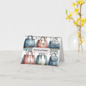 Chic en Fabulous Handtas Kaart Groeten (Gele Bloem)