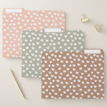 Chic en kleurrijk Zacht pastel hart patroon