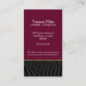 Chic- en sassy-Mode Visitekaartje (Achterkant)