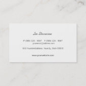 Chic en Stylish Gold Snake Skin Pattern Visitekaartje (Achterkant)