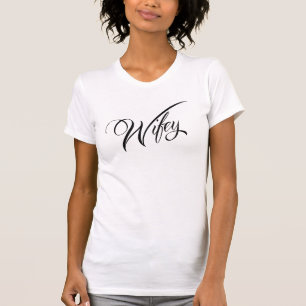 Chic en Whimsical Prachtige Wifey Shirt Design