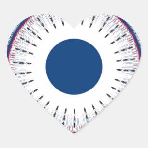Chic Energetic Eye Design: een betoverend patroon Hart Sticker