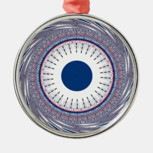 Chic Energetic Eye Design: een betoverend patroon Metalen Ornament