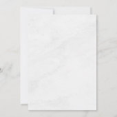 Chic Esthétique Floral Gris Clair Faire-Part de Mi (Dos)