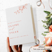 Chic et simple, Blush Peach Wedding Programme
