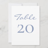 Chic et tendance | Carte de numéro de tableau Flor (Devant)