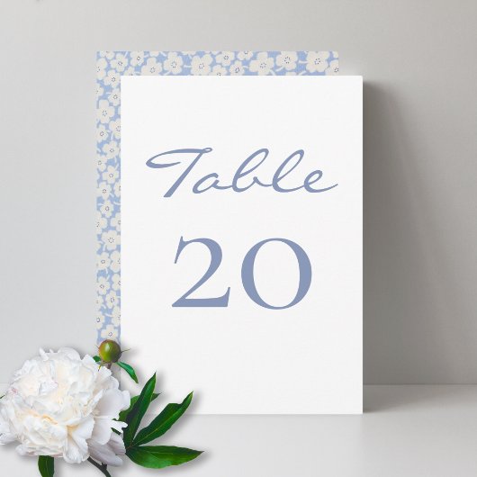 Chic et tendance | Carte de numéro de tableau Flor