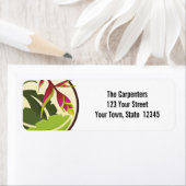 Chic Étiquettes floraux à fleurs tropicales (En situation)