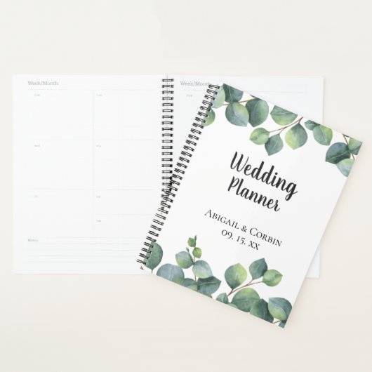 Chic Eucalyptus Foliage Mariage personnalisé (Devant avec enveloppe)
