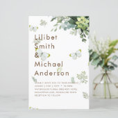 Chic Eucalyptus Greenery Leaves Emerald Wedding (Staand voorkant)