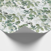Chic Eucalyptus Pattern Cadeaupapier (Hoek)