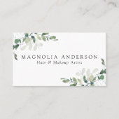 Chic Eucalyptus QR-code Visitekaartje (Voorkant)